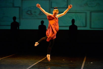 Sammi Stewart with Yorkshire Dance Youth at Fresh 2013 © Brian Slater