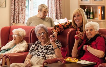 Dance session in Sheffield Care Home © Charlie Armitage