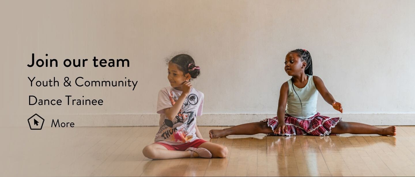 Two girls in a dance class